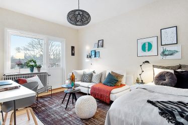 Zoneamento da sala de estar e quarto na mesma sala (235+ Design Photos): use o espaço com benefício e conveniência