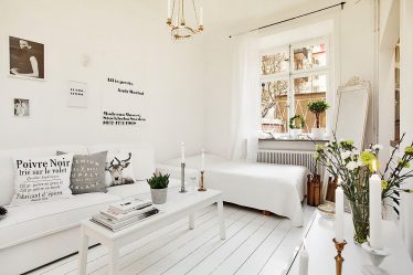 Zoneamento da sala de estar e quarto na mesma sala (235+ Design Photos): use o espaço com benefício e conveniência