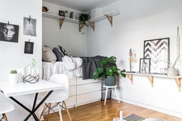 Zoneamento da sala de estar e quarto na mesma sala (235+ Design Photos): use o espaço com benefício e conveniência