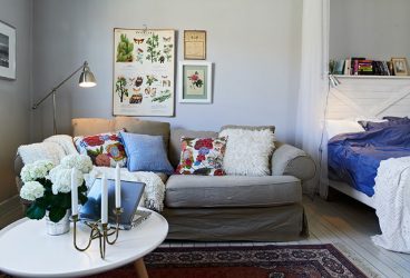 Zoneamento da sala de estar e quarto na mesma sala (235+ Design Photos): use o espaço com benefício e conveniência