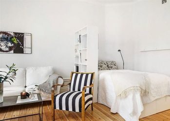 Zoneamento da sala de estar e quarto na mesma sala (235+ Design Photos): use o espaço com benefício e conveniência