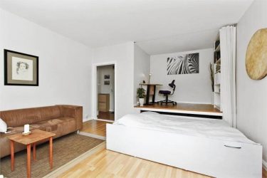 Zoneamento da sala de estar e quarto na mesma sala (235+ Design Photos): use o espaço com benefício e conveniência