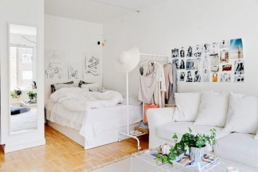 Zoneamento da sala de estar e quarto na mesma sala (235+ Design Photos): use o espaço com benefício e conveniência