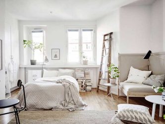 Zoneamento da sala de estar e quarto na mesma sala (235+ Design Photos): use o espaço com benefício e conveniência