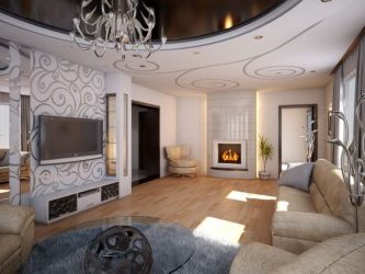 Cozinha design sala de estar em uma casa particular (mais de 200 fotos): técnicas de design e métodos de orçamento de transformação
