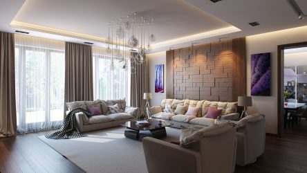 Cozinha design sala de estar em uma casa particular (mais de 200 fotos): técnicas de design e métodos de orçamento de transformação