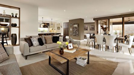 Cozinha design sala de estar em uma casa particular (mais de 200 fotos): técnicas de design e métodos de orçamento de transformação