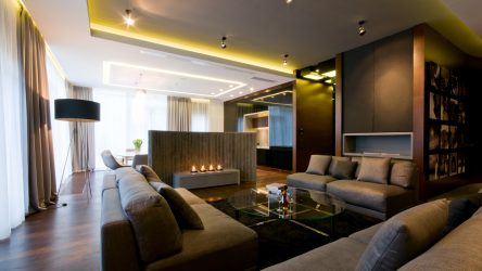 Cozinha design sala de estar em uma casa particular (mais de 200 fotos): técnicas de design e métodos de orçamento de transformação