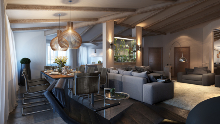 Cozinha design sala de estar em uma casa particular (mais de 200 fotos): técnicas de design e métodos de orçamento de transformação