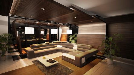 Cozinha design sala de estar em uma casa particular (mais de 200 fotos): técnicas de design e métodos de orçamento de transformação