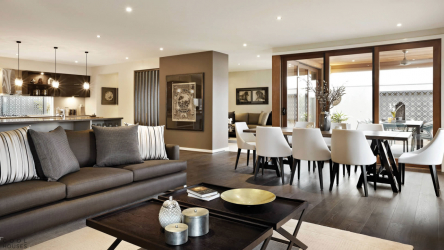 Cozinha design sala de estar em uma casa particular (mais de 200 fotos): técnicas de design e métodos de orçamento de transformação