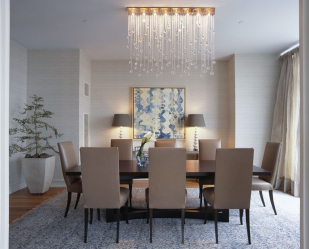Crie uma bela iluminação (150 + Foto): lustres de cristal no interior da sala e quarto (teto, pendurado, clássico)