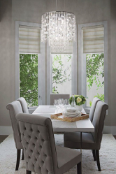 Crie uma bela iluminação (150 + Foto): lustres de cristal no interior da sala e quarto (teto, pendurado, clássico)