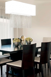 Crie uma bela iluminação (150 + Foto): lustres de cristal no interior da sala e quarto (teto, pendurado, clássico)