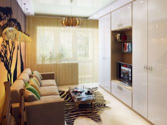 O interior de uma pequena sala de estar: 190+ (Fotos) Idéias modernas (móveis, papel de parede, zoneamento)