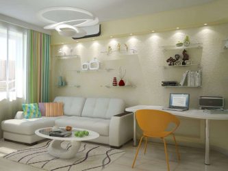 O interior de uma pequena sala de estar: 190+ (Fotos) Idéias modernas (móveis, papel de parede, zoneamento)