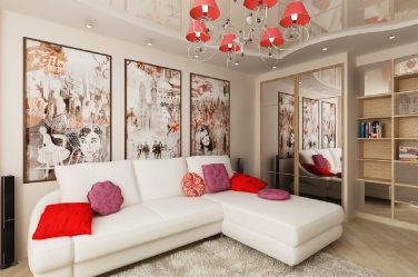O interior de uma pequena sala de estar: 190+ (Fotos) Idéias modernas (móveis, papel de parede, zoneamento)