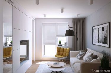 O interior de uma pequena sala de estar: 190+ (Fotos) Idéias modernas (móveis, papel de parede, zoneamento)