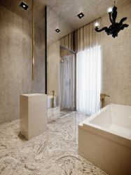 Opções de acabamento para a telha do banheiro (mais de 175 fotos). Crie um design que será lembrado