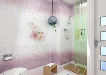Opções de acabamento para a telha do banheiro (mais de 175 fotos). Crie um design que será lembrado