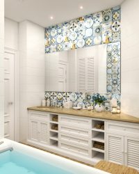 Opções de acabamento para a telha do banheiro (mais de 175 fotos). Crie um design que será lembrado