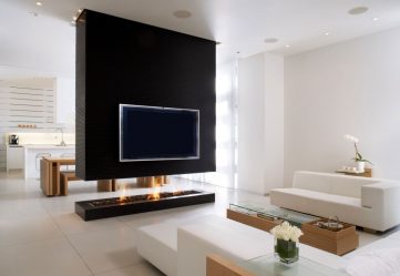 Como pendurar uma TV na parede? Mais de 150 projetos interiores da foto