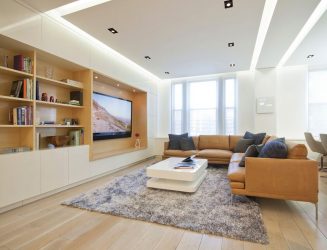 Como pendurar uma TV na parede? Mais de 150 projetos interiores da foto