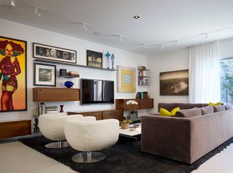 Como pendurar uma TV na parede? Mais de 150 projetos interiores da foto
