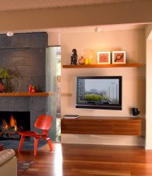 Como pendurar uma TV na parede? Mais de 150 projetos interiores da foto