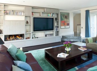 Como pendurar uma TV na parede? Mais de 150 projetos interiores da foto