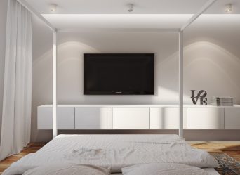 Como pendurar uma TV na parede? Mais de 150 projetos interiores da foto