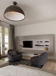 Como pendurar uma TV na parede? Mais de 150 projetos interiores da foto