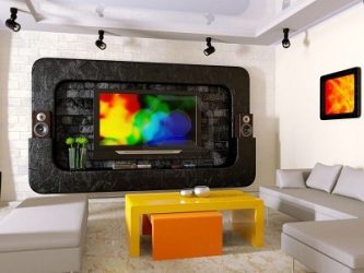 Como pendurar uma TV na parede? Mais de 150 projetos interiores da foto