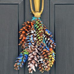 Artesanato de cones de abeto (grandes, pintados) para o Ano Novo (mais de 175 fotos) Belos brinquedos para as férias!