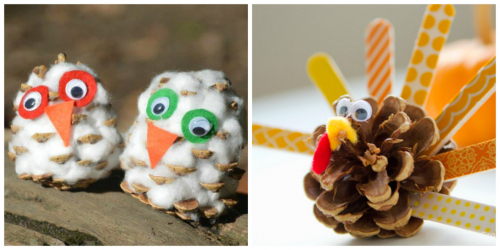 Artesanato de cones de abeto (grandes, pintados) para o Ano Novo (mais de 175 fotos) Belos brinquedos para as férias!
