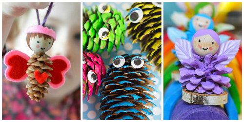 Artesanato de cones de abeto (grandes, pintados) para o Ano Novo (mais de 175 fotos) Belos brinquedos para as férias!