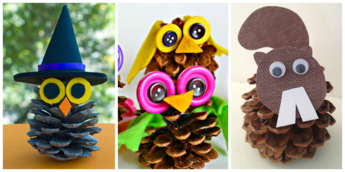 Artesanato de cones de abeto (grandes, pintados) para o Ano Novo (mais de 175 fotos) Belos brinquedos para as férias!