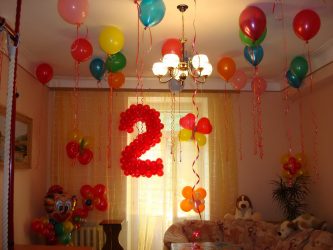 Como decorar o quarto para o aniversário da criança com as próprias mãos? (180+ Idéias Fotográficas) Nós fazemos dependendo das necessidades de idade