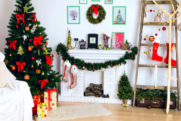 Como interessante, elegante e original para decorar um quarto para o Ano Novo de 2019 com suas próprias mãos (mais de 230 fotos): Incrivelmente belo interior características em cada casa