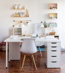 Como escolher uma mesa com gavetas e uma prateleira: (mais de 190 fotos) Organize o espaço de forma prática