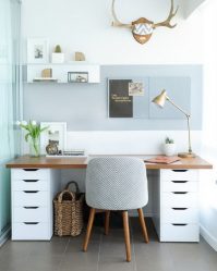 Como escolher uma mesa com gavetas e uma prateleira: (mais de 190 fotos) Organize o espaço de forma prática