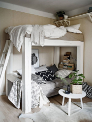 Como fazer espaço no quarto acima da cama: colocação de pinturas pelo Feng Shui. 170+ (Fotos) acentos brilhantes e elegantes