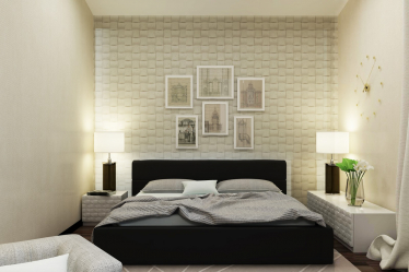 Como fazer espaço no quarto acima da cama: colocação de pinturas pelo Feng Shui. 170+ (Fotos) acentos brilhantes e elegantes