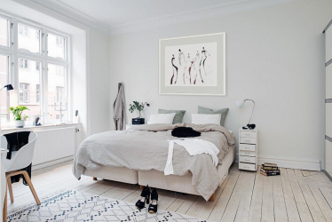 Como fazer espaço no quarto acima da cama: colocação de pinturas pelo Feng Shui. 170+ (Fotos) acentos brilhantes e elegantes