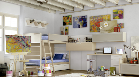 Como fazer espaço no quarto acima da cama: colocação de pinturas pelo Feng Shui. 170+ (Fotos) acentos brilhantes e elegantes