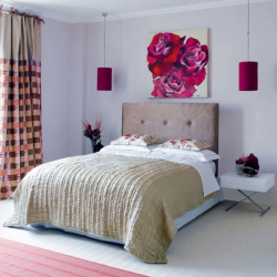 Como fazer espaço no quarto acima da cama: colocação de pinturas pelo Feng Shui. 170+ (Fotos) acentos brilhantes e elegantes