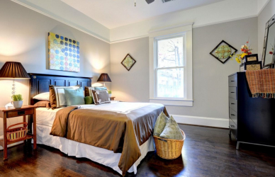 Como fazer espaço no quarto acima da cama: colocação de pinturas pelo Feng Shui. 170+ (Fotos) acentos brilhantes e elegantes