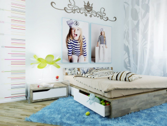 Como fazer espaço no quarto acima da cama: colocação de pinturas pelo Feng Shui. 170+ (Fotos) acentos brilhantes e elegantes