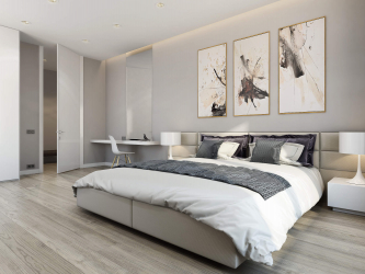 Como fazer espaço no quarto acima da cama: colocação de pinturas pelo Feng Shui. 170+ (Fotos) acentos brilhantes e elegantes