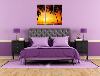 Como fazer espaço no quarto acima da cama: colocação de pinturas pelo Feng Shui. 170+ (Fotos) acentos brilhantes e elegantes
